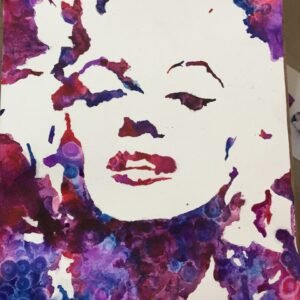Watercolor Portrait Marilyn Monroe Shanky Studio