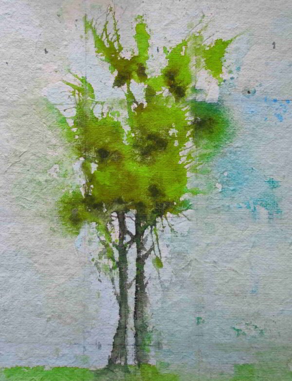 Shanky Studio Watercolor Tree Demonstration