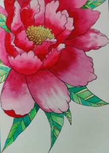Watercolor Artwork Flower Surinder Shanker Anand Shanky Studio
