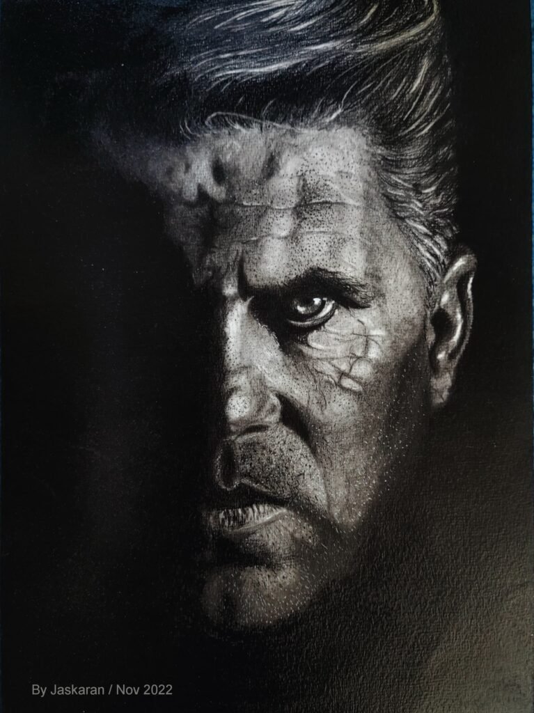 Charcoal Portrait by Jaskaran
